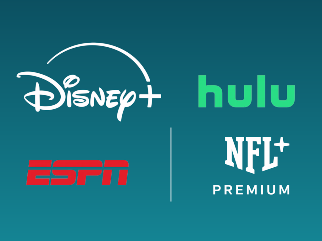 Disney+, Hulu, ESPN Unlimited Premium Bundle w/ NFL+ Premium Streaming Plan: $54.99/mo Disney+, Hulu, ESPN Unlimited Premium Bundle w/ NFL+ Premium Streaming Plan: $54.99/mo