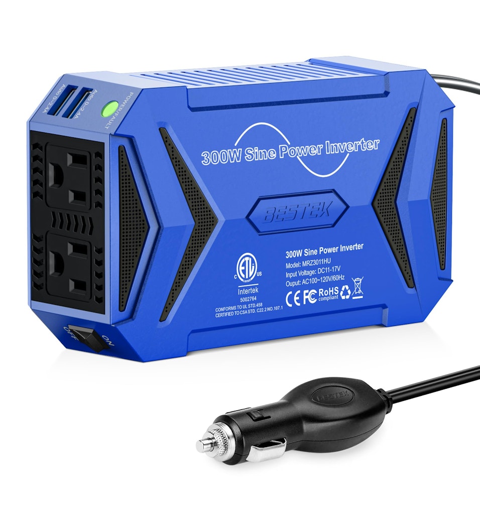 Bestek 300W Pure Sine Wave Power Inverter Car Adapter: $38