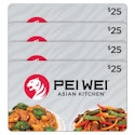 Four $25 Pei Wei Restaurant Gift Cards ($100 Value) for $80 + email delivery