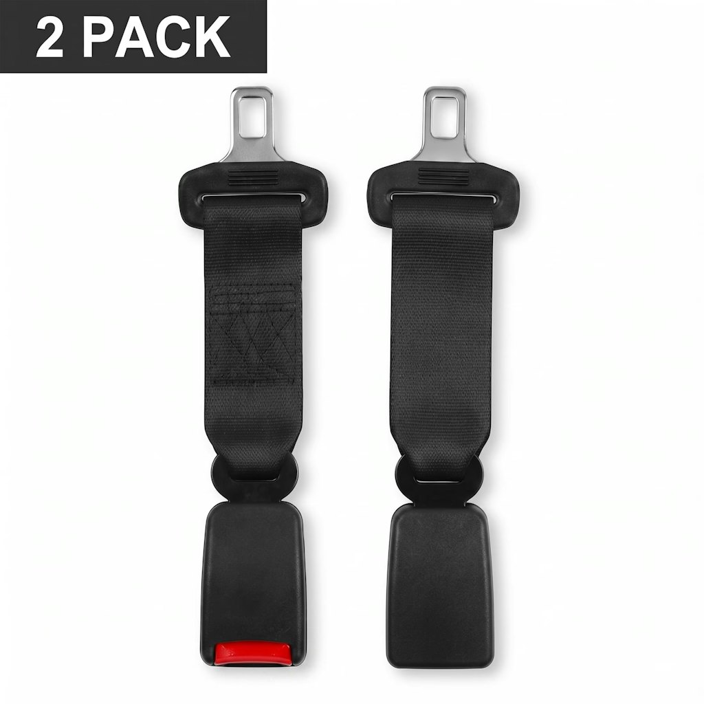 Morsuma 9.61" Buckle Extension Car Seat Belt Extender 2-Pack: $17