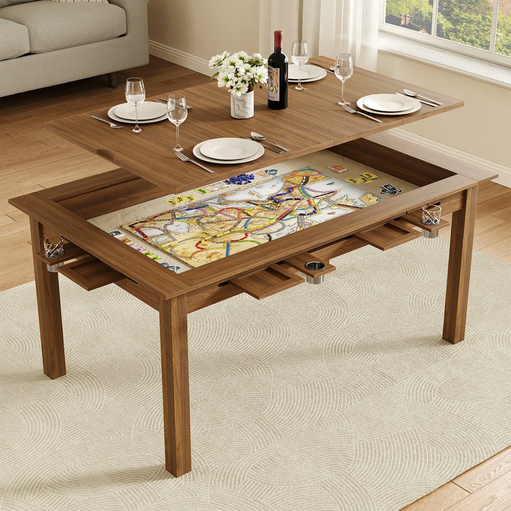 Board Game Table w/ Removable Table Top: $224