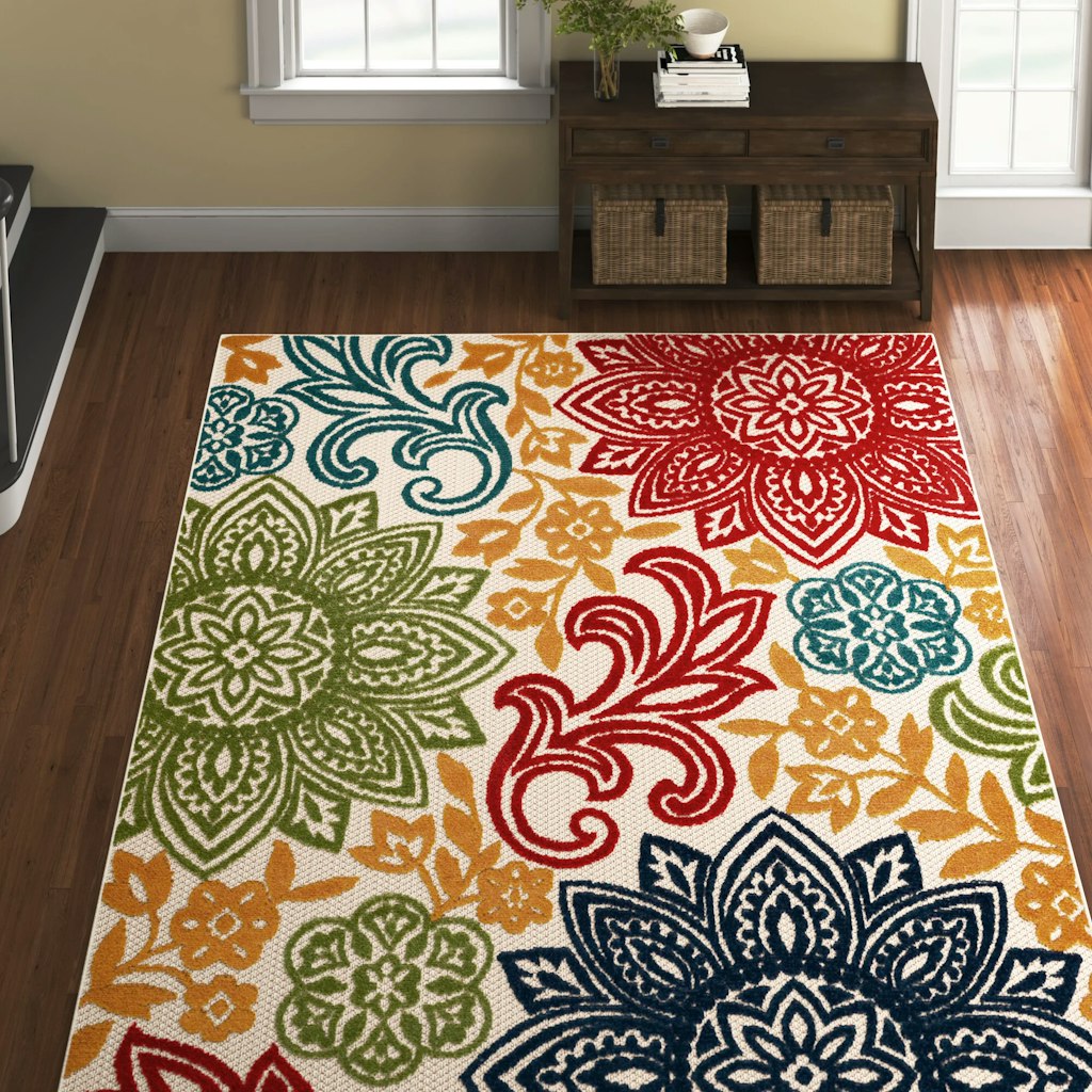 Lark Manor 5x7-Foot Indoor/Outdoor Area Rug: $68