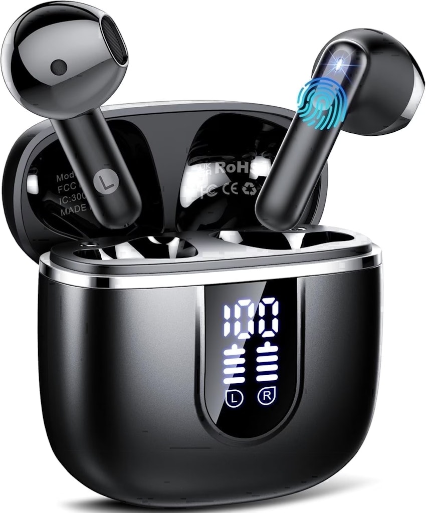 Cillso Noise Cancelling Bluetooth Earbuds: $18