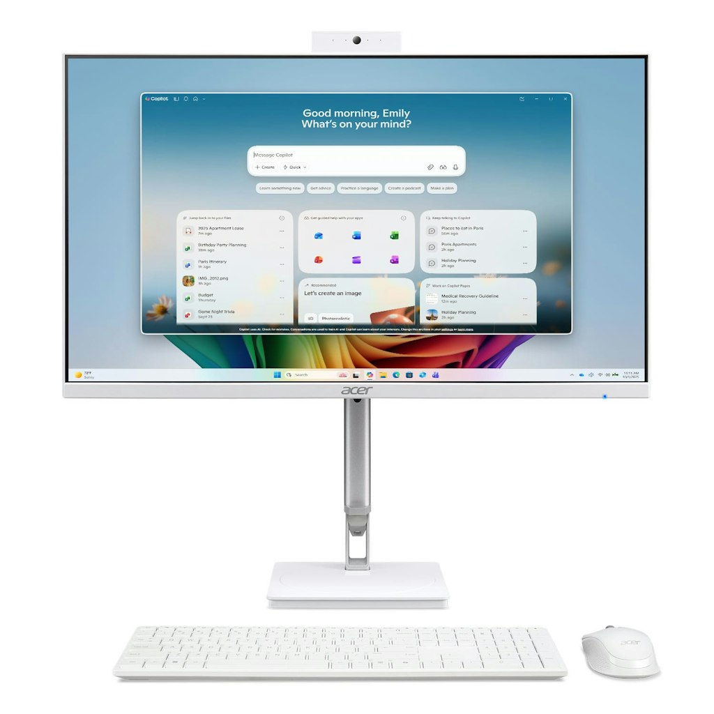 Acer Aspire C24 All-in-One 23.8-Inch 2K Touchscreen Desktop: $979.99