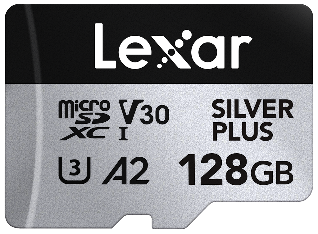 Lexar 128GB Professional Silver Plus MicroSD Card: $49.99 Lexar 128GB Professional Silver Plus MicroSD Card: $49.99