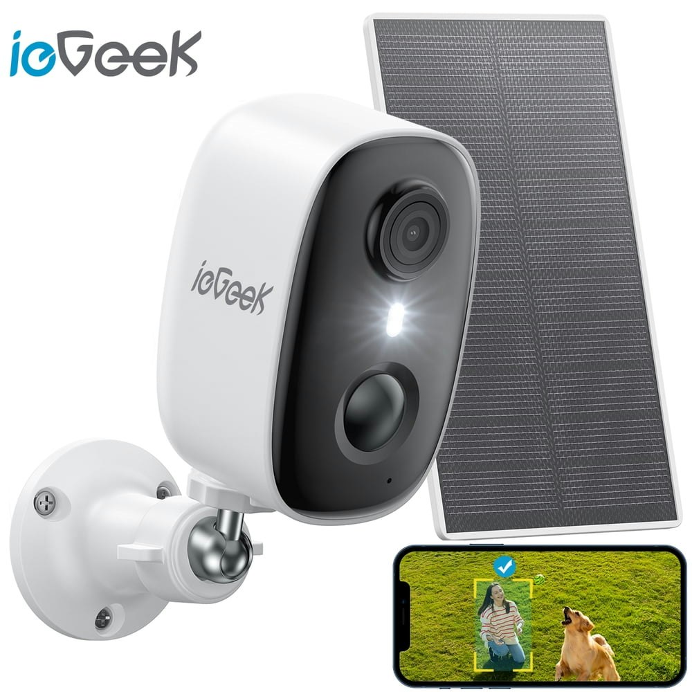 ieGeek Wireless 2K Solar Security Camera: $35