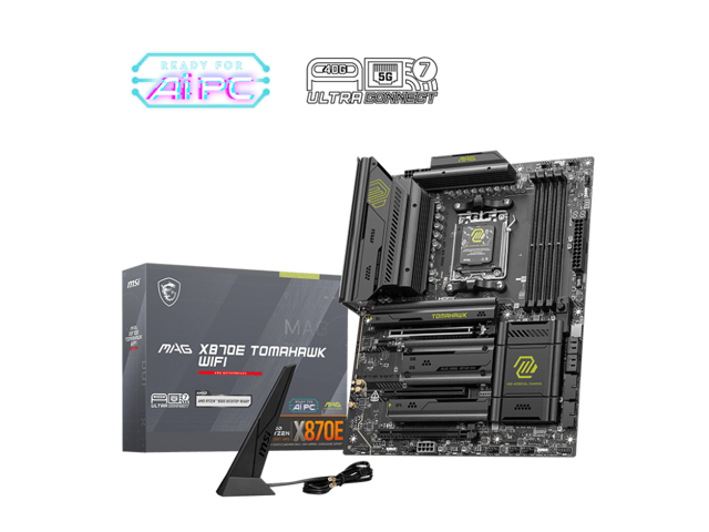 MSI MAG X870E Tomahawk WiFi Motherboard: $307.14