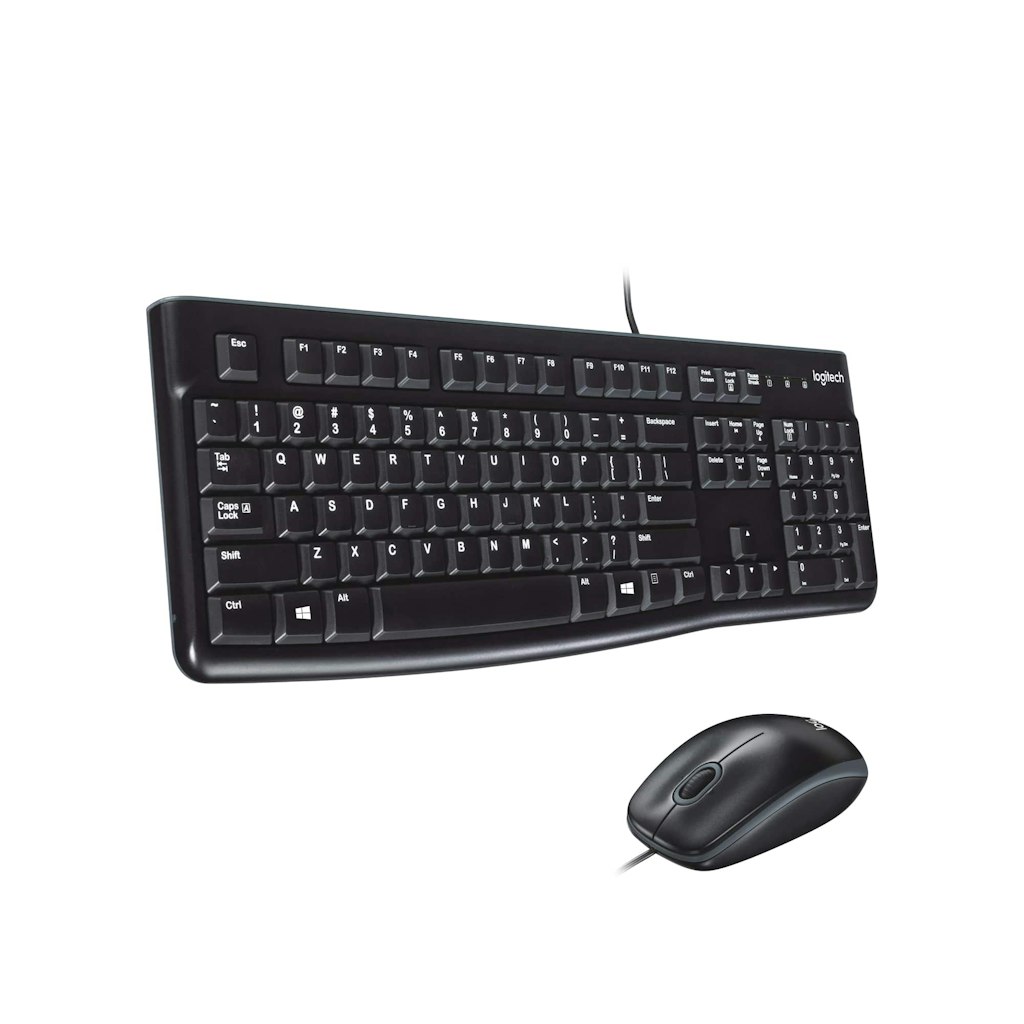 Logitech MK120 Wired Keyboard and Mouse Bundle: $18.99