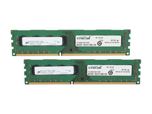 Crucial 8GB DDR3L 1600MHz Desktop Memory 2-Pack: $27.33 Crucial 8GB DDR3L 1600MHz Desktop Memory 2-Pack: $27.33