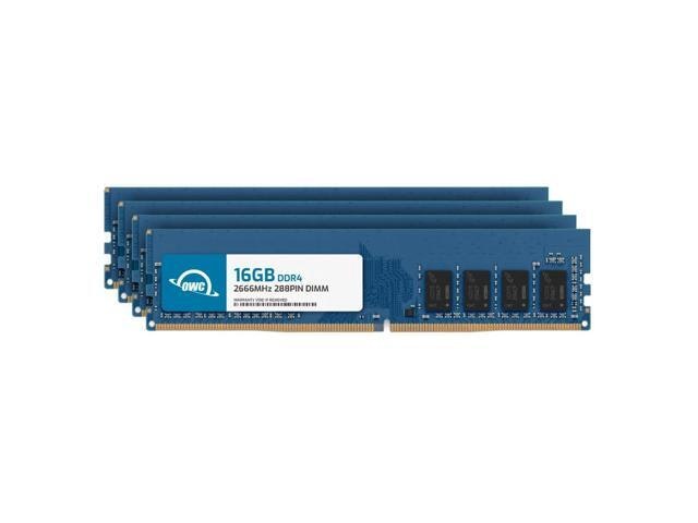 OWC 64GB 2666MHz DDR4 Desktop Memory Upgrade 4-Pack: $439.08 OWC 64GB 2666MHz DDR4 Desktop Memory Upgrade 4-Pack: $439.08