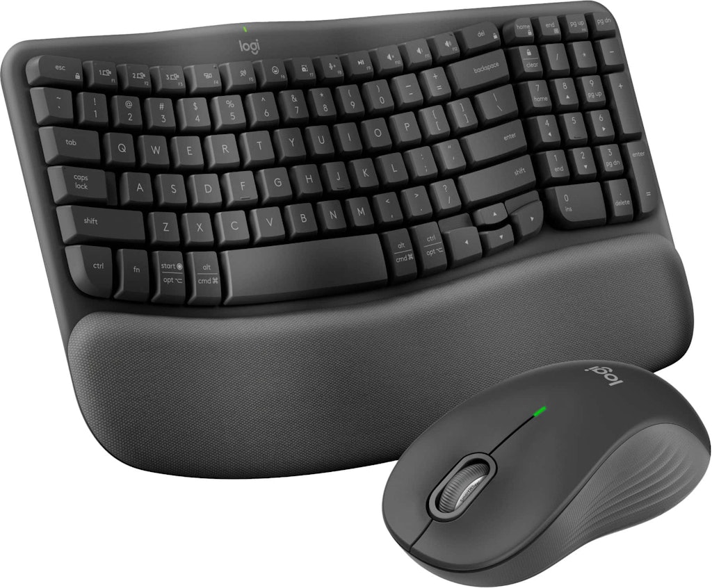 Logitech Wave Keys MK670 Ergonomic Wireless Keyboard and Mouse Combo: $79.99