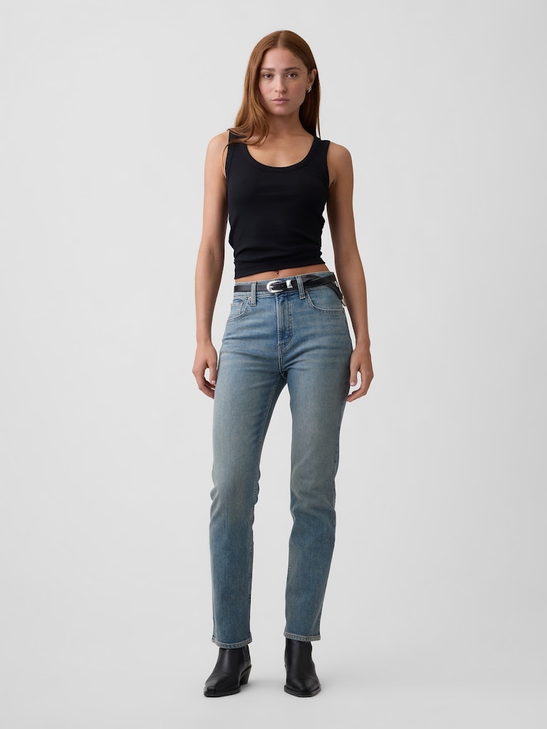 High Rise '90s Slim Straight Jeans: $39.99 High Rise '90s Slim Straight Jeans: $39.99