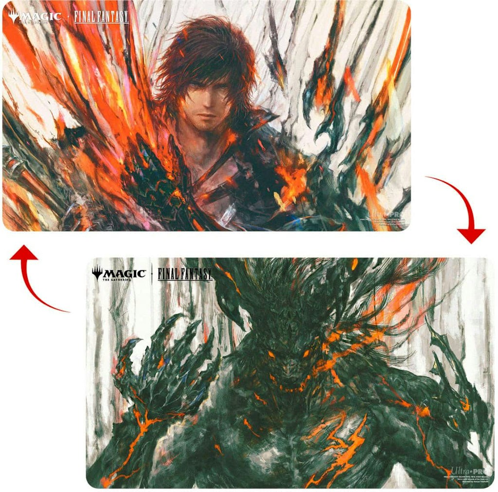 Ultra Pro Magic: The Gathering Final Fantasy Clive and Ifrit Double-Sided Playmat: $39.99 Ultra Pro Magic: The Gathering Final Fantasy Clive and Ifrit Double-Sided Playmat: $39.99