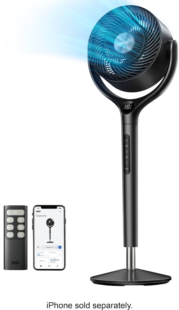 Dreo 9-Inch Smart Adjustable Pedestal Floor Fan: $107.99 Dreo 9-Inch Smart Adjustable Pedestal Floor Fan: $107.99