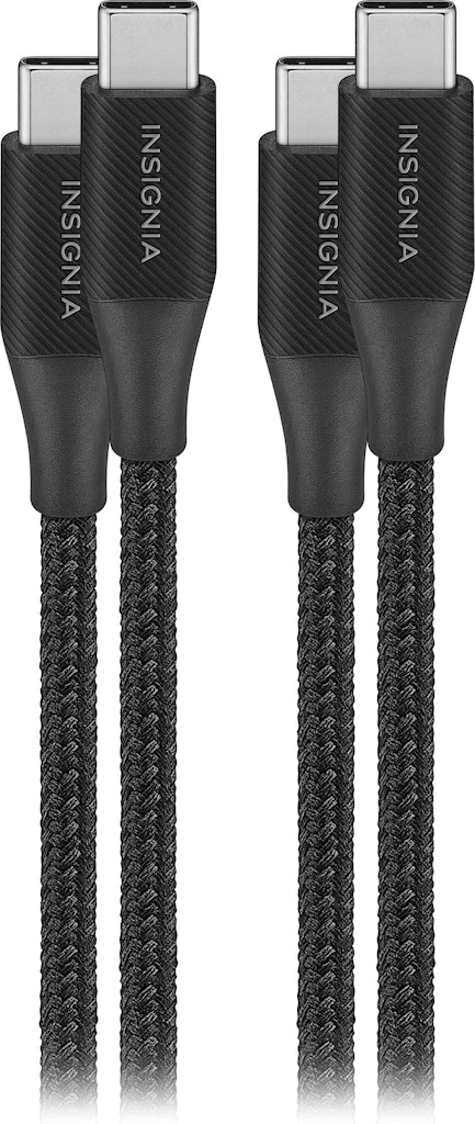 Insignia 6-Foot USB-C to USB-C Braided Charge-and-Sync Cable 2-Pack: $15.99 Insignia 6-Foot USB-C to USB-C Braided Charge-and-Sync Cable 2-Pack: $15.99