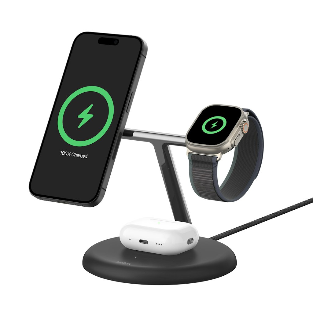 Belkin 3-in-1 15W Qi2 Wireless Charging Stand: $79.99 Belkin 3-in-1 15W Qi2 Wireless Charging Stand: $79.99