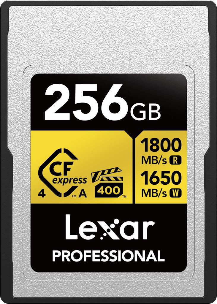 Lexar 256GB Gold CFexpress 4.0 Type A Memory Card: $229.99 Lexar 256GB Gold CFexpress 4.0 Type A Memory Card: $229.99