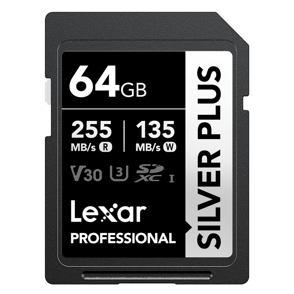Lexar Professional 64GB Silver Plus SDXC UHS-I Memory Card: $31.99 Lexar Professional 64GB Silver Plus SDXC UHS-I Memory Card: $31.99