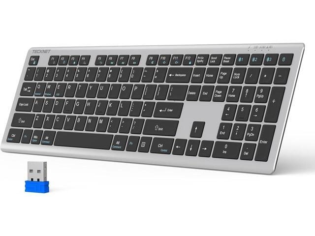 Tecknet Rechargeable Full-Size Wireless Bluetooth Keyboard: $65.32 Tecknet Rechargeable Full-Size Wireless Bluetooth Keyboard: $65.32