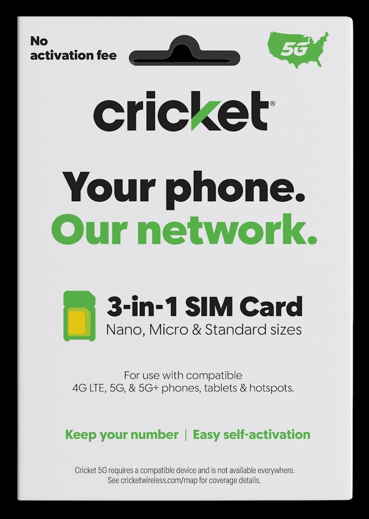Cricket Wireless Multi-SIM Card: $9.99 Cricket Wireless Multi-SIM Card: $9.99
