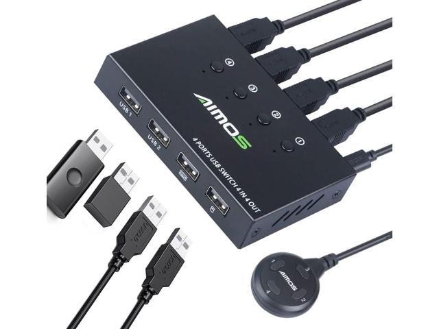Aimos 4-Port USB Switch Selector: $34.94 Aimos 4-Port USB Switch Selector: $34.94