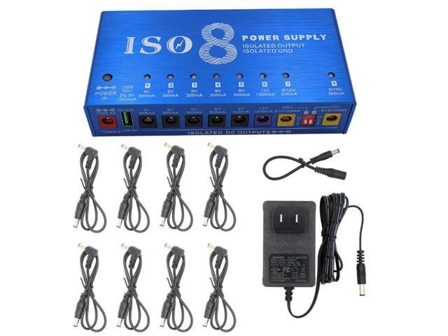 ISO-8 Isolated Multi-Effect Guitar Pedal Power Supply: $66.99