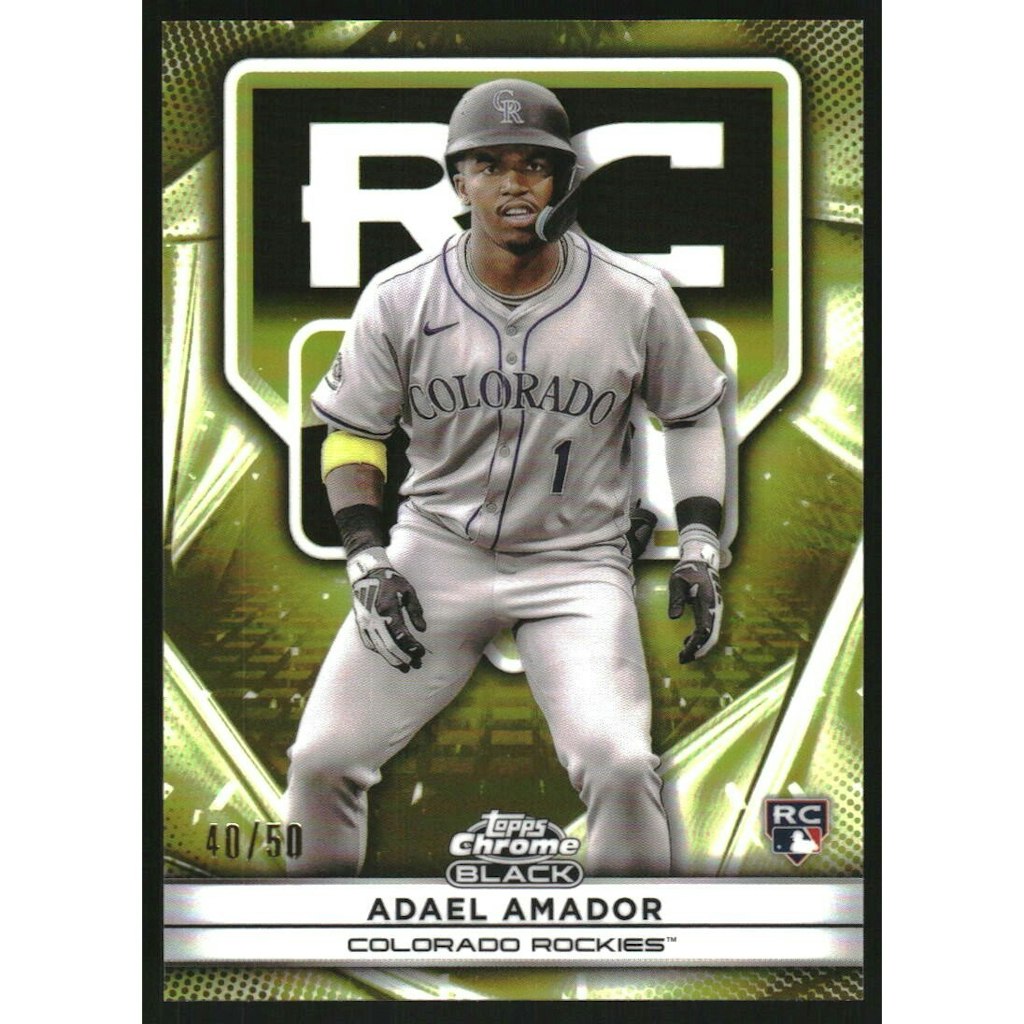 2025 Topps Chrome Black Adael Amador Gold Refractor Rookie Card: $12 2025 Topps Chrome Black Adael Amador Gold Refractor Rookie Card: $12
