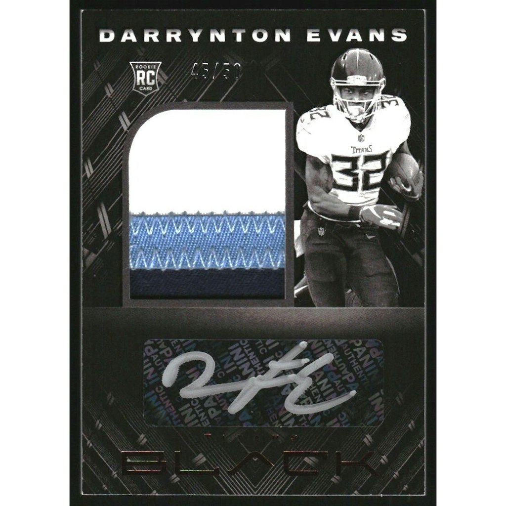 2020 Panini Black Copper Darrynton Evans Jersey Autograph Card #235/50: $27 2020 Panini Black Copper Darrynton Evans Jersey Autograph Card #235/50: $27