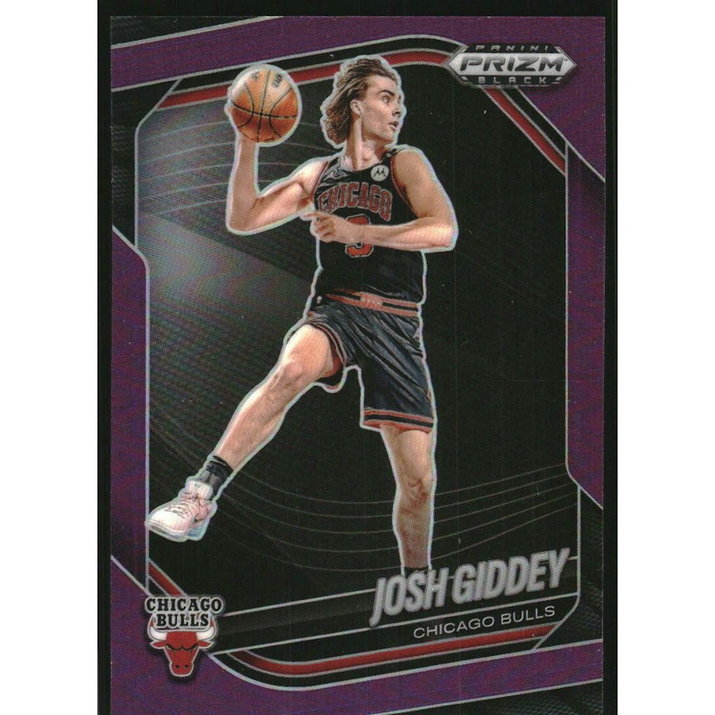 2024-25 Panini Prizm Black Prizm Purple Josh Giddey #126: $10.80