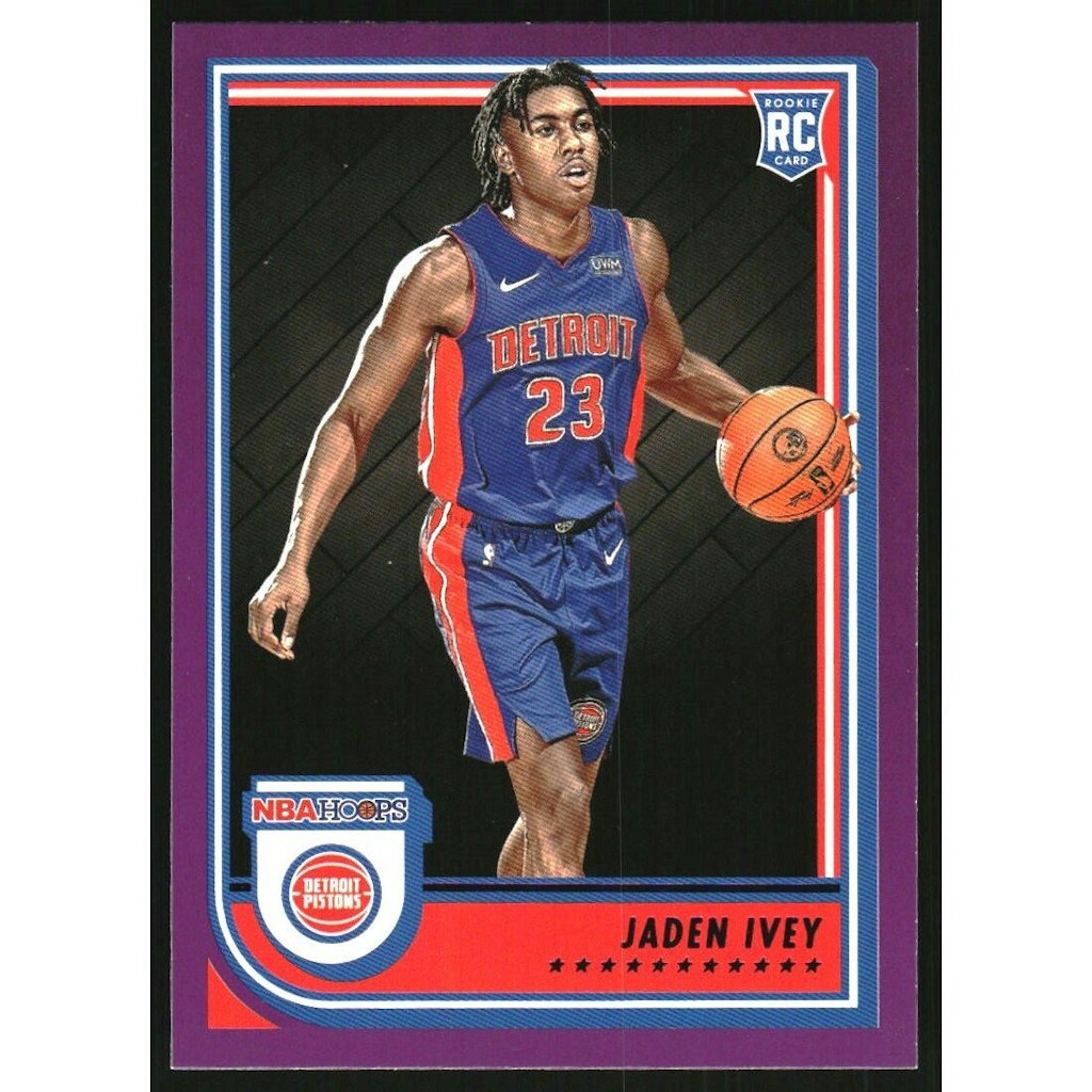 2022-23 Hoops Jaden Ivey Purple Parallel Trading Card: $10.80