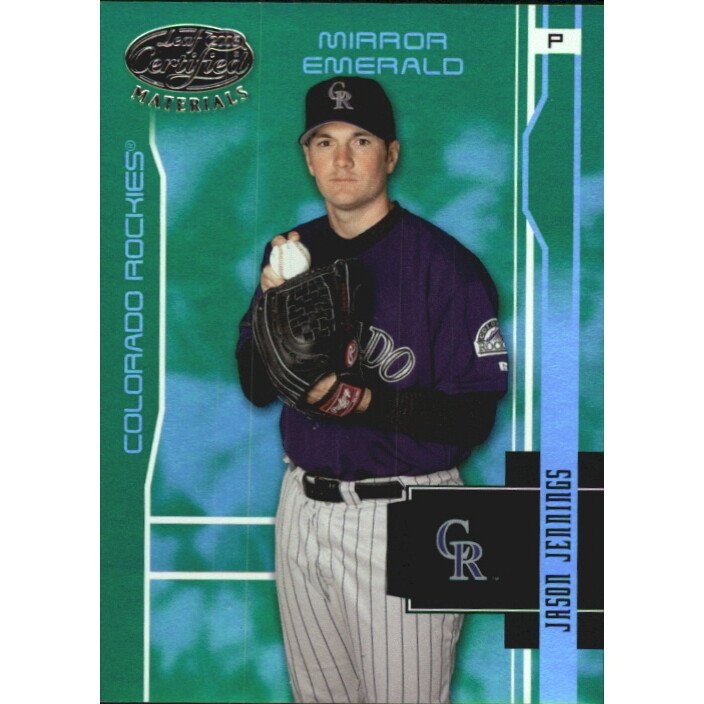 2003 Leaf Certified Materials Jason Jennings Mirror Emerald Trading Card: $10 2003 Leaf Certified Materials Jason Jennings Mirror Emerald Trading Card: $10