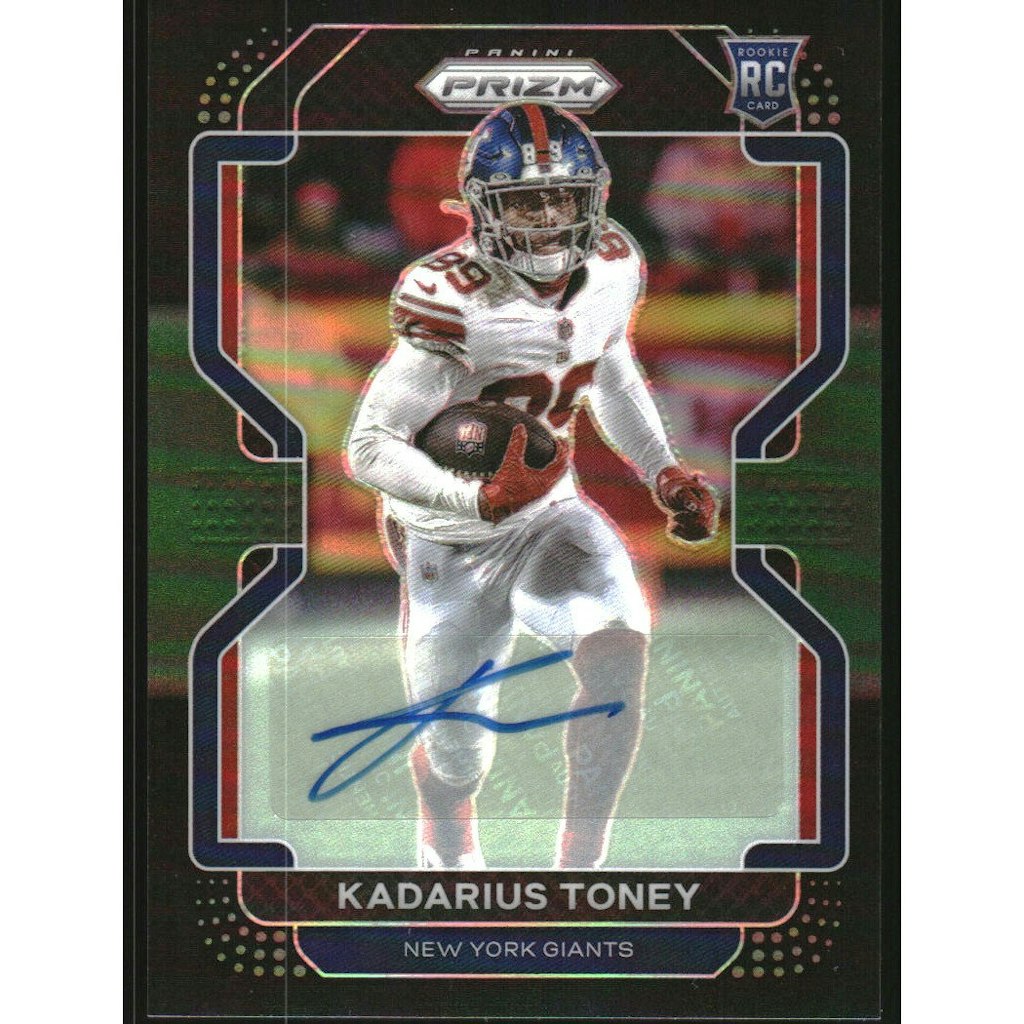 2021 Panini Chronicles Prizm Black Signatures Green Kadarius Toney #11: $36