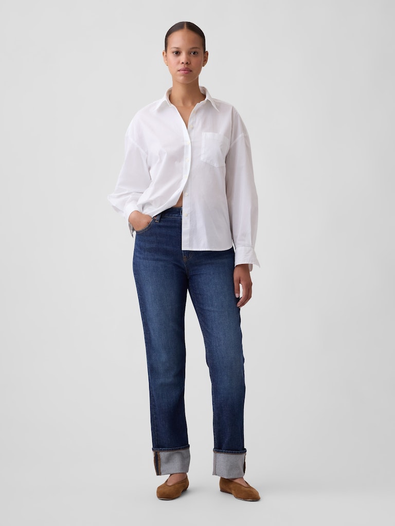 Curvy High-Rise '90s Slim Straight Jeans: $39.99