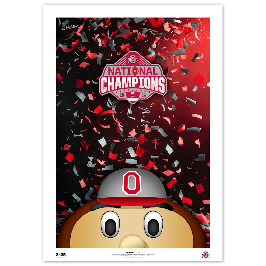 Ohio State Buckeyes 24" x 36" 2024 National Champions Poster: $159.99 Ohio State Buckeyes 24" x 36" 2024 National Champions Poster: $159.99