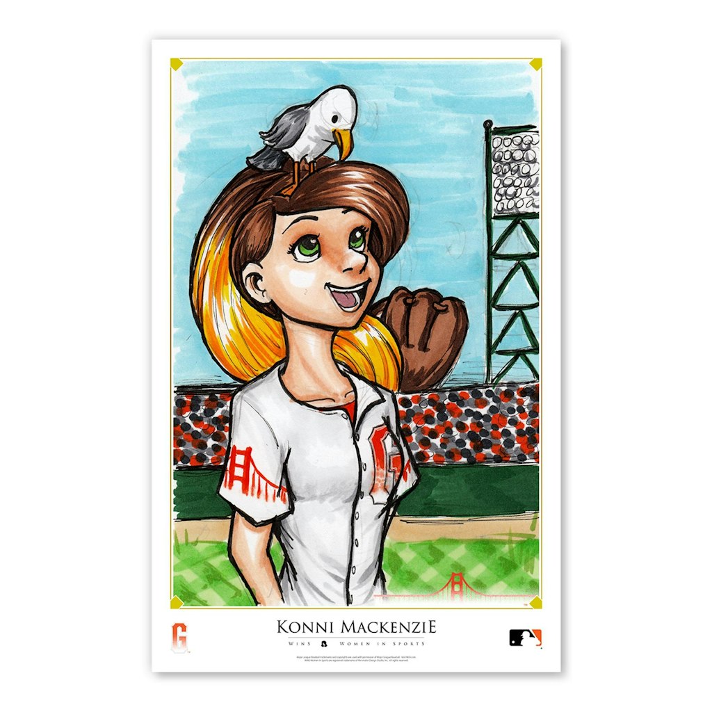 San Francisco Giants 11" x 17" Konni Mackenzie Women In Sports Poster: $39.99 San Francisco Giants 11" x 17" Konni Mackenzie Women In Sports Poster: $39.99