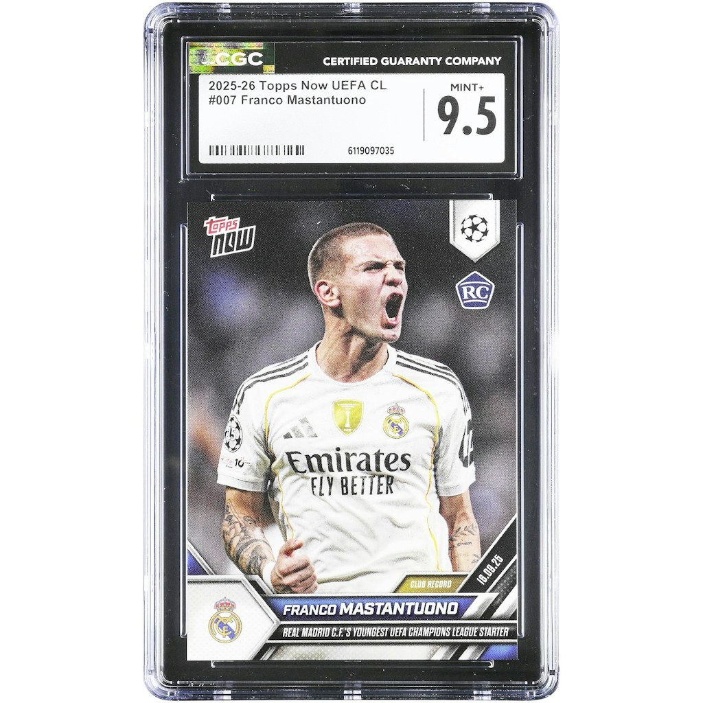 Franco Mastantuono 2025-26 Topps Now UEFA Champions League Rookie Card: $49.99