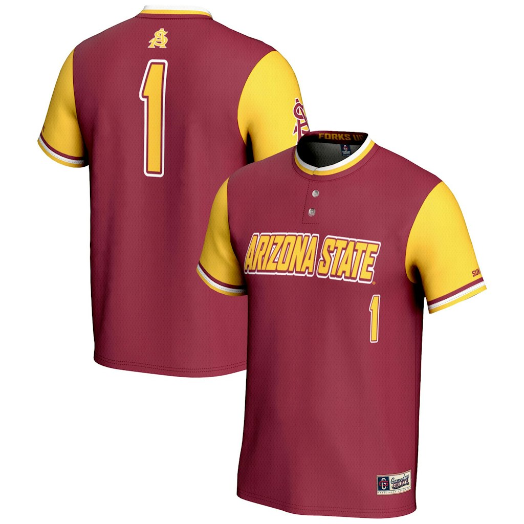 Arizona State Sun Devils Youth Softball Jersey: $62.24