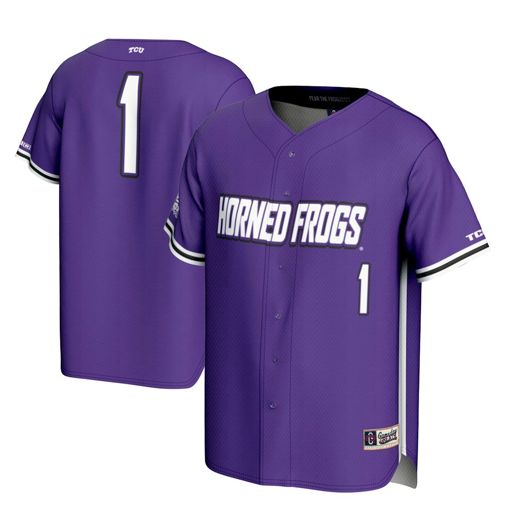 TCU Horned Frogs Youth Lightweight Baseball Jersey: $94.99 TCU Horned Frogs Youth Lightweight Baseball Jersey: $94.99