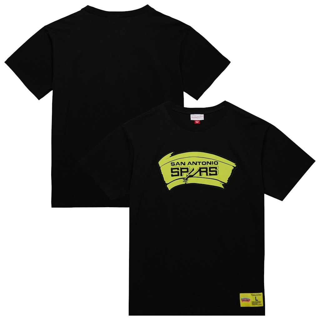 Mitchell & Ness San Antonio Spurs Hardwood Classics Neon Nights T-Shirt: $49.99 Mitchell & Ness San Antonio Spurs Hardwood Classics Neon Nights T-Shirt: $49.99
