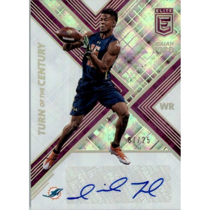 2017 Elite Turn of the Century Purple Isaiah Ford Autograph #35: $14 2017 Elite Turn of the Century Purple Isaiah Ford Autograph #35: $14