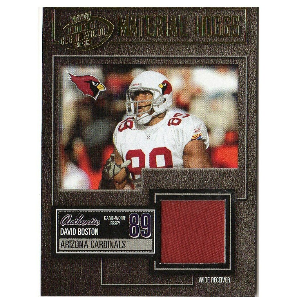 2003 Playoff Hogg Heaven Material Hoggs Gold David Boston #MH17 Trading Card: $14 2003 Playoff Hogg Heaven Material Hoggs Gold David Boston #MH17 Trading Card: $14