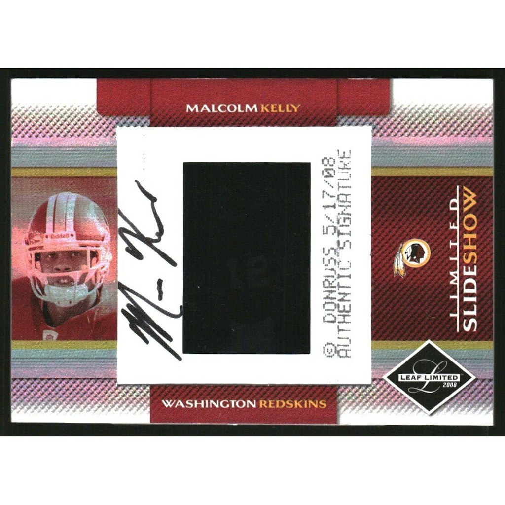 2008 Leaf Limited Malcolm Kelly Autograph Card: $18 2008 Leaf Limited Malcolm Kelly Autograph Card: $18