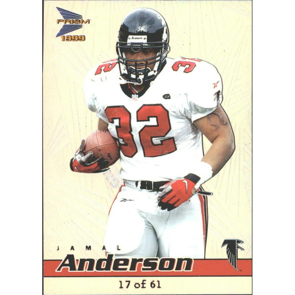 1999 Pacific Prisms Premiere Date Jamal Anderson #6 Card: $16 1999 Pacific Prisms Premiere Date Jamal Anderson #6 Card: $16