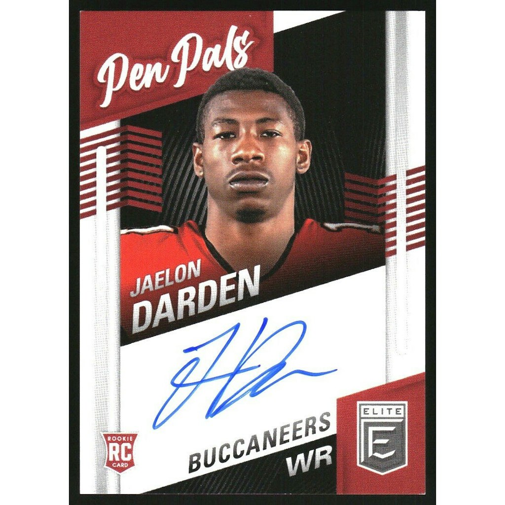 2021 Elite Pen Pals Jaelon Darden Blue Ink Card: $18 2021 Elite Pen Pals Jaelon Darden Blue Ink Card: $18