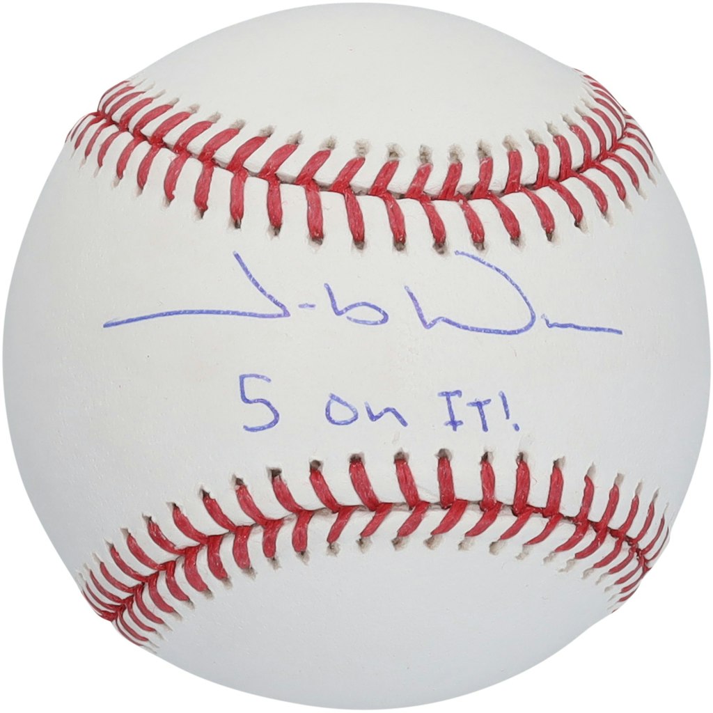 Jacob Wilson Autographed Baseball with "5 On It" Inscription: $199.99 Jacob Wilson Autographed Baseball with "5 On It" Inscription: $199.99