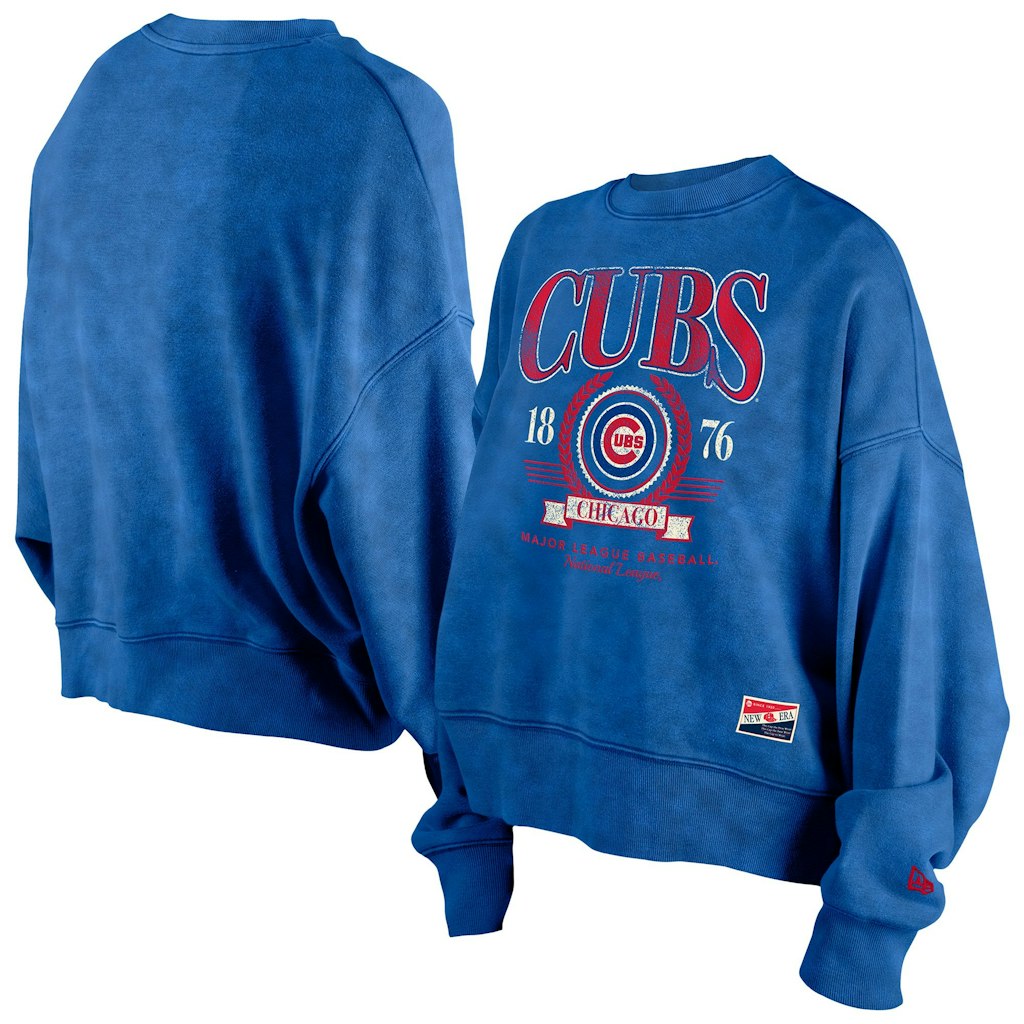 New Era Women's Chicago Cubs Throwback Boxy Fleece Crewneck Pullover: $48.74 New Era Women's Chicago Cubs Throwback Boxy Fleece Crewneck Pullover: $48.74