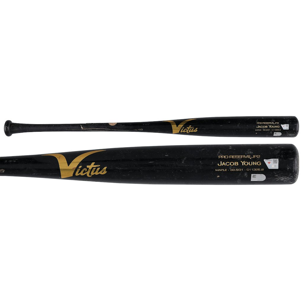 Jacob Young Washington Nationals Game-Used Victus Broken Bat: $399.99 Jacob Young Washington Nationals Game-Used Victus Broken Bat: $399.99
