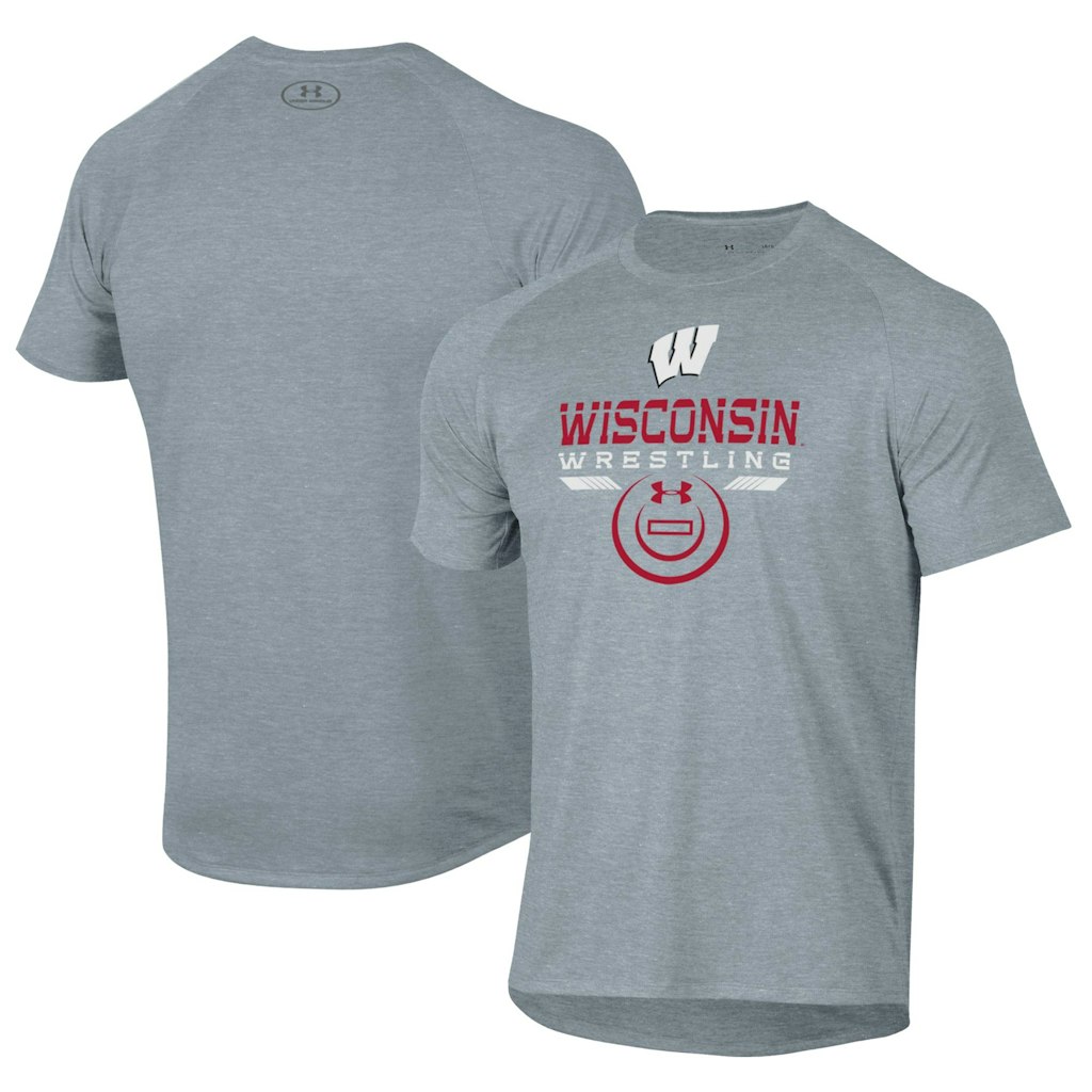 Under Armour Wisconsin Badgers Wrestling Icon Tech T-Shirt: $44.99 Under Armour Wisconsin Badgers Wrestling Icon Tech T-Shirt: $44.99