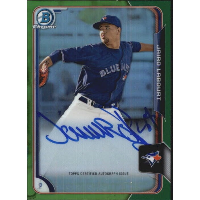 2015 Bowman Chrome Jairo Labourt Prospect Autograph Green Refractor Card: $20 2015 Bowman Chrome Jairo Labourt Prospect Autograph Green Refractor Card: $20