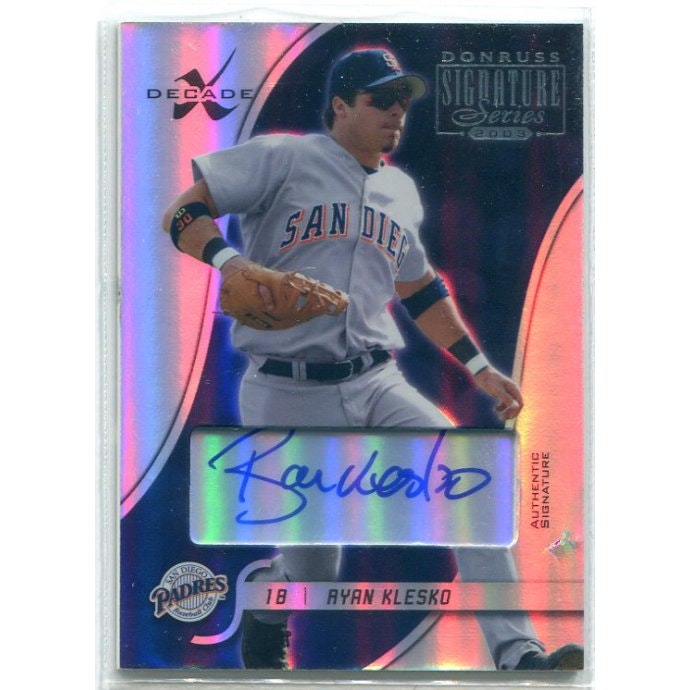 2003 Donruss Signature Autographs Decade Ryan Klesko Card #80: $22 2003 Donruss Signature Autographs Decade Ryan Klesko Card #80: $22